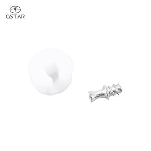 Support d'étagère en métal dissimulé pour meubles, vis en nylon, fer, plastique, 7 mm avec goupille de 5 mm pour verre - Product Image 5