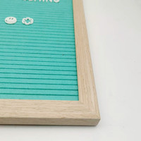 Tableau de lettres modifiable noir de 12x16 pouces avec 340 lettres de babillard en plastique
