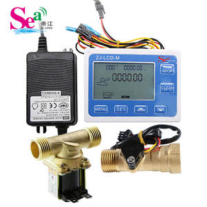 Smart Digital Display <b>Flow</b> <b>Meter</b> B8 Copper Hall Sensor Water Metering for Bottled Water - Product Image 1