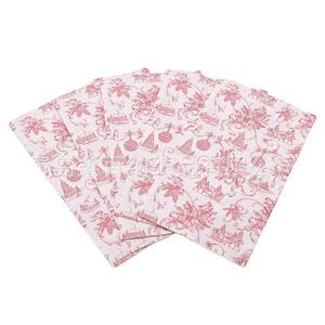 工厂销售粉色花朵植物图案三层原木浆长方形手纸，可定制包装 - Product Image 5