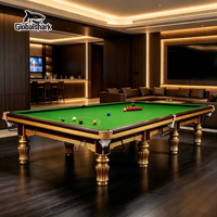 Table de billard snooker pleine grandeur, vente directe d'usine, usage commercial, club, maison, table de billard snooker en bois massif