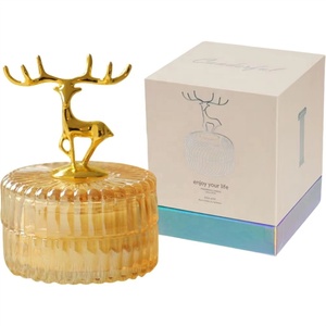 Cadeau d'anniversaire, bougie parfumée luxueuse à la vanille et à la rose, pour mariage, Diwali, Pâques, décoration de la maison, écologique, artisanale, à base de soja - Product Image 1