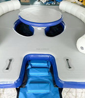 Île flottante gonflable de haute qualité, vente chaude, quai gonflable personnalisé, salon flottant