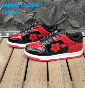 Chaussures de sport décontractées pour hommes à semelle épaisse et basse, à prix abordable, chaussures de basket-ball classiques multicolores à lacets personnalisées - Product Image 5