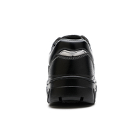 Bottes de sécurité imperméables à embout d'acier ZL500 pour hommes, en cuir PU, chaussures de travail de sécurité noires, coupe basse, été/hiver, pour la construction et l'usine