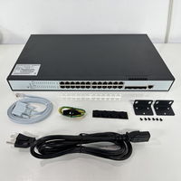 S5710-24TP4X Switch PoE+ Gigabit de 24 Puertos con 4 Uplinks SFP+ de 10G, Switch PoE+ Administrado para Cámaras IP, Puntos de Acceso Inalámbricos y Redes de Oficina