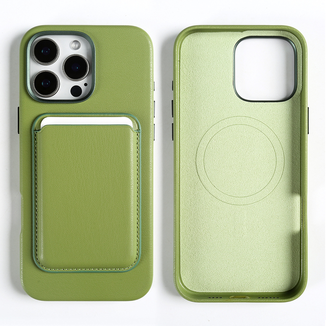 Sustainable Plant-Based Magnetic Wallet Phone Case for iPhone Detachable Card Holder Eco Friendly Cover