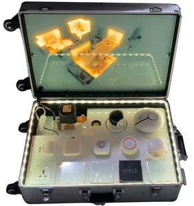 Caja de Demostración Flexible para Hogar Inteligente, Control por Voz con la Aplicación Tuya (Google Home/Alexa), Interruptor Inteligente, Sensor de Alarma, Cámara IP - Product Image 1