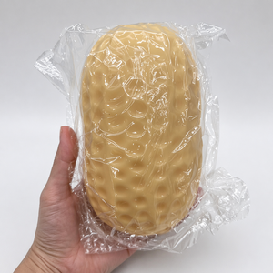GL Juguetes Blandos Gigantes y Crujientes con Forma de Cacahuete, Zanahoria, Uva, Pierna de Pollo Frita, Melocotón y Plátano, Juguetes Antiestrés Grandes y Suaves - Product Image 1