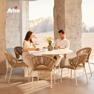 Ensemble de table et de chaises de jardin en osier tressé Artie pour l'extérieur, ensemble de meubles de patio, meubles de restaurant, table et chaises de <span class=keywords><strong>bistrot</strong></span> d'extérieur - Product Image 2