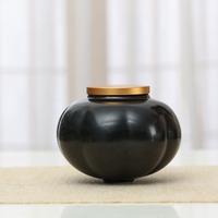 Pot à thé en céramique avec couvercle, design citrouille, logo personnalisé pour la maison