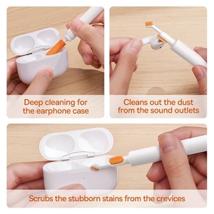 Brosse de nettoyage des écouteurs Kit d'outils de nettoyage pour écouteurs Airpods <span class=keywords><strong>Pro</strong></span> Kit de nettoyage des étuis pour écouteurs stylo brosse propre - Product Image 3