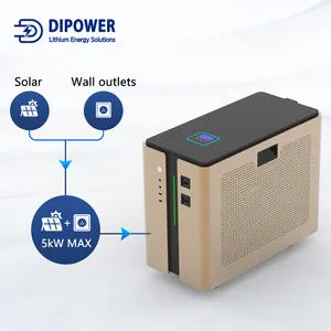 Di chuyển bánh xe tất cả trong một 3KW 5KW Lithium Ion pin năng lượng mặt trời Máy phát điện pin Trạm điện cầm tay