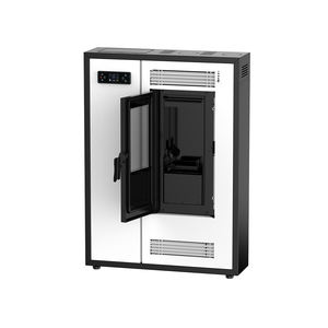 Poêle à granulés <span class=keywords><strong>de</strong></span> <span class=keywords><strong>bois</strong></span> biomasse sans fumée, moderne, WiFi, haute efficacité, mince, KM0802E, pour une utilisation en 2 pièces - Product Image 3