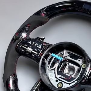 Volant en fibre de carbone forgée avec revêtement en daim et éclairage LED pour <span class=keywords><strong>Mercedes</strong></span> Benz AMG GT GT C190 W205 C205 W177 W290 W217 S63 G63 GT63 GTS GTR - Product Image 5