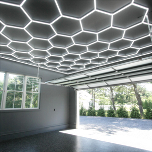 Lumières de travail de <span class=keywords><strong>garage</strong></span> LED 120v/220v personnalisées nouvelle barre hexagonale 6500k alimentation ca étanche - Product Image 1