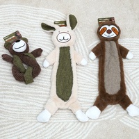 Jouets en peluche couineurs pour chiens de taille moyenne et grande, jouets à mâcher durables pour mâcheurs agressifs, jouets d'auto-entretenissement pour le nettoyage des dents