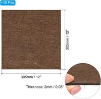 Base de Fieltro para Lámparas de 2 mm de Grosor, Cuadrada, Antideslizante, Antiarañazos, con Adhesivo Suave, para Lámparas, Muebles, Manualidades