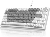Clavier de jeu mécanique Ajazz AK820, nouveau, filaire USB + sans fil 2,4 G, RVB, blanc, noir, violet, personnalisable, disposition 75 %, structure à joint