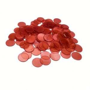 แผ่นชิปวัสดุ PS ขนาด 19 มม. สำหรับเกมกระดาน ของเล่นเสริม อุปกรณ์บิงโก ชิ้นเล็กสีสันสดใส ใช้สำหรับสอนเล่นหมากรุก การ์ดเกม เหรียญเกม - Product Image 5