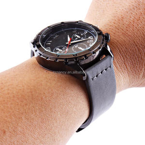 Bracelet de montre pour homme 20 22 mm 18 24 mm, bracelet de montre en cuir à dégagement rapide pour Samsung Galaxy Watch 6 <span class=keywords><strong>5</strong></span> Huawei Gt3 - Product Image 5