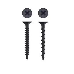 Tornillos para paneles de yeso Andika con cabeza de tornillo de 1 pulgada (25 mm) Knauf, negros, con cámara oculta, rosca fina, tornillos metálicos para paneles de yeso, parafuso para madera - Product Image 2