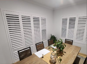 Volets de plantation pleine hauteur en Paulownia, Tilleul et <span class=keywords><strong>PVC</strong></span>, couleur personnalisée, pour fenêtres et portes intérieures, styles variés, vente en gros usine - Product Image 3