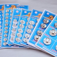 Accessoires de vêtements à boucle cachée divers modèles placage de décoration de perle de bouton pression en métal écologique
