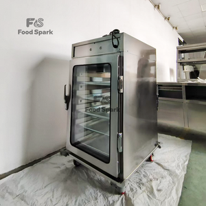 Elektrikli Çift Kapılı 6 Tepsili Ticari Fast Food KFC Restoran Mutfak Ekipmanı Kızarmış Tavuk Isıtma Dolabı - Product Image 5