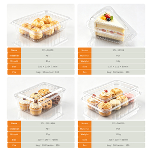Tek Kullanımlık Şeffaf PET Kek Pasta Kutusu (Kremalı Puf, Kruvasan, İsviçre Rulosu, Brownie vb.) - Fırın, Perakende, Market, Toptan Satış - Product Image 3