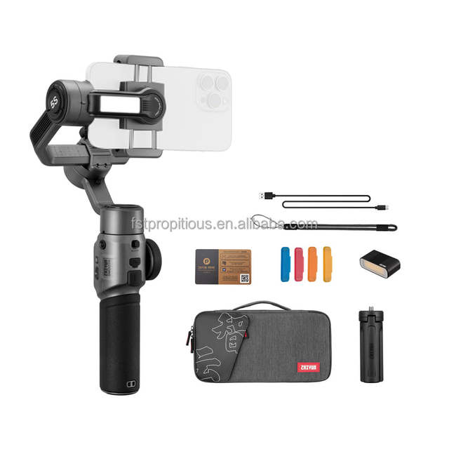 Phone 3 Axis Gimble Stabilizer for Mobile Gimball Phone Stabilizer Handheld Gimbal Stabilizer Selfie Stick Expandable SMOOTH 5S