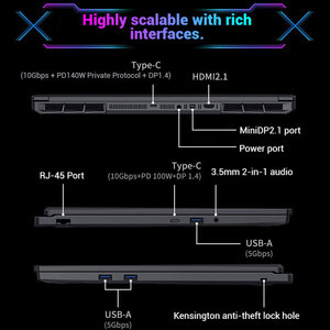 MECHREVO Kuangshi X Laptop Core I714650HX RTX5070 Ordenador portátil para juegos portátil 16 pulgadas 2,5 K 165Hz Portátiles personales y domésticos - Product Image 5