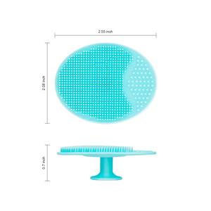 Cepillo de Silicona Manual <span class=keywords><strong>para</strong></span> Baño, Exfoliante Facial, Cepillo <span class=keywords><strong>para</strong></span> Lavar al Bebé con Champú - Product Image 2