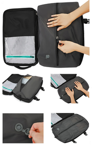Sac à dos de voyage multifonctionnel à grande capacité avec airbag, compression sous vide, Oxford, imperméable, fermeture éclair - Product Image 2