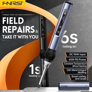สถานีบัดกรีอัจฉริยะ FNIRSI HS-01 กำลังไฟ 65W 96W หัวแร้งปรับอุณหภูมิได้ ความร้อนเร็ว ชุดหัวแร้งบัดกรี - Product Image 5