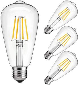 G45 G80 G95 G125 A60 St64 T45 T28 8W и 10W затемняемая Светодиодная лампа накаливания Edison ST64 стекло с одобренным CE Светодиодная лампа накаливания E27 - Product Image 3