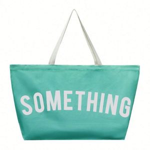 Bolsa de Compras de Lona Reutilizable Extra Grande Rosa Personalizada con Logotipo Impreso Personalizado al por Mayor - Product Image 4