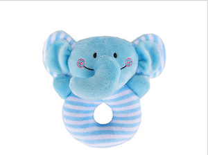 Jouet en peluche Animal Cheap Lovely Elephant Stuffed lion Baby Bull Plush Toy Squeaker Whistle Hochet - Product Image 3