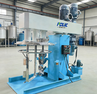 Machine de dispersion, d'homogénéisation et de mélange à trois axes Polyc Strong Powerful pour adhésifs, silicone, mastic et pâte