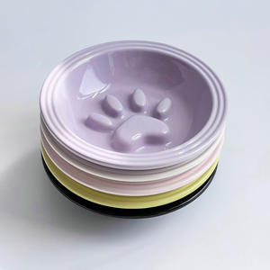 ชามเซรามิคลายอุ้งเท้าแมว<span class=keywords><strong>น่า</strong></span><span class=keywords><strong>รัก</strong></span>สำหรับแมวและ<span class=keywords><strong>ลูก</strong></span>สุนัข ช่วยให้กินช้าลง ป้องกันการกินเร็ว สำหรับอาหารและน้ำ - Product Image 3