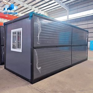 Low Cost Portable Prefab Mobile Home Office Cabin Camping 20ft Prefabricated Foldable Foldable Container House with Toilet - Product Image 3
