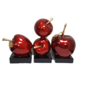 Promotion Sculpture artisanale en résine de haute qualité en forme de <span class=keywords><strong>pomme</strong></span> pour la décoration de la maison - Product Image 4