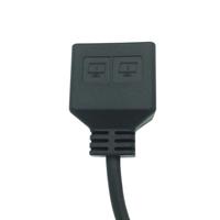 Pengiriman Drop kustom gratis sampel RJ45 pemisah jaringan konektor adaptor soket wanita ganda Port LAN jaringan Ethernet terpisah