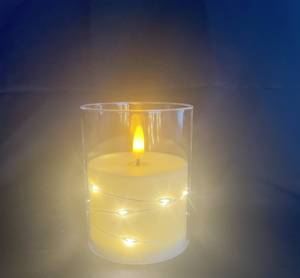 Bougies LED 3D en cire véritable, électroniques, à piles, <span class=keywords><strong>avec</strong></span> télécommande et guirlande lumineuse pour Noël et Pâques - Product Image 4