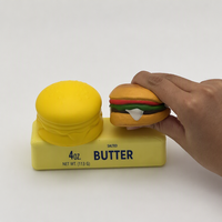 Jouet anti-stress en mousse PU à remontée lente, en forme de hamburger au beurre, mignon et souple