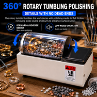Machine à polir les bijoux à tambour rotatif série DT/Mini à un et deux barils 220V