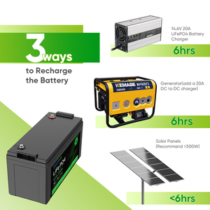 بطارية ليثيوم أيون دورة عميقة 100v 12V 120Ah 200Ah 300Ah 400Ah 400Ah 12V 120Ah Lifepo4 الشمسية Camper البحرية - Product Image 4