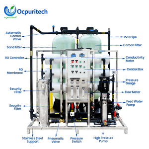 Sistema de Tratamiento de Agua por Ósmosis Inversa de 3T LPH, Bomba de Purificación <span class=keywords><strong>RO</strong></span> para Procesamiento de Agua Potable para Bebidas, Estructura de Acero Inoxidable SUS304 - Product Image 2