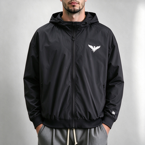 Giacca a Doppio Strato <span class=keywords><strong>di</strong></span> Alta Qualità <span class=keywords><strong>con</strong></span> <span class=keywords><strong>Cerniera</strong></span>, Stampa Serigrafica su Denim Pesante, Antivento, <span class=keywords><strong>con</strong></span> Bottoni, Giacche da Uomo ad Asciugatura Rapida - Product Image 2
