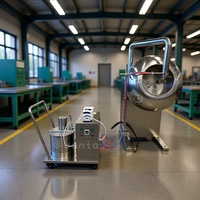 Machine de dragage à haute efficacité BY-600 pour bonbons, chocolat, dragées, sucre, noix, machine de revêtement de film
